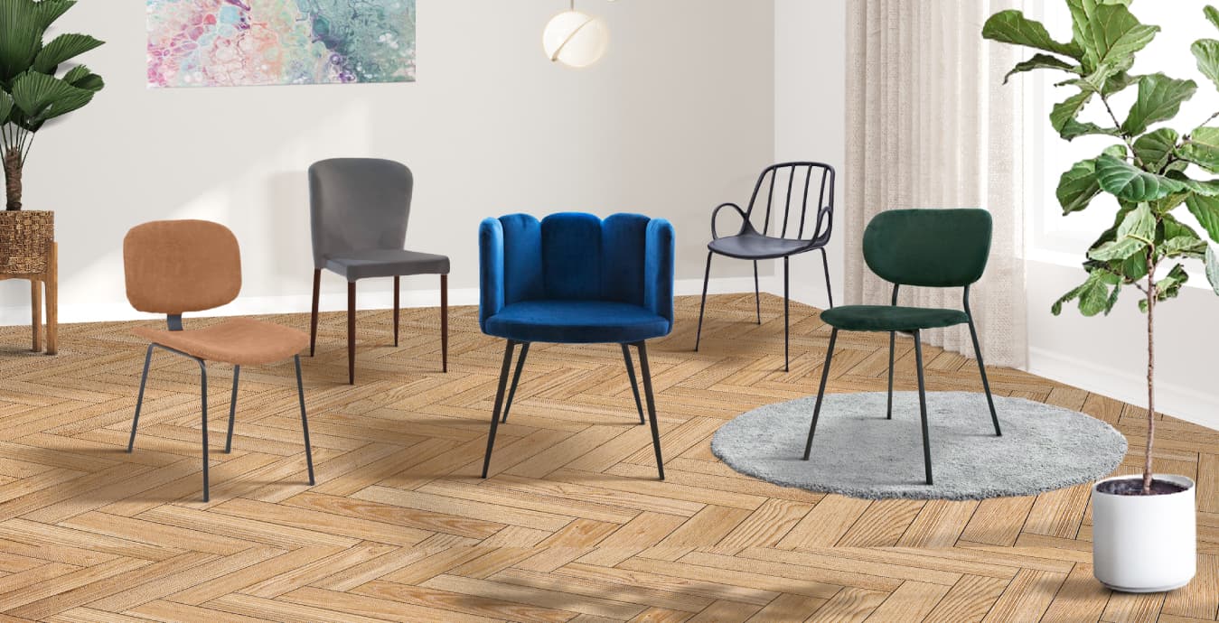 Colorful dining chairs