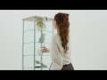 SHOW/42,ตู้โชว์กระจก 8 ชั้นพร้อมกุญแจล็อก-video