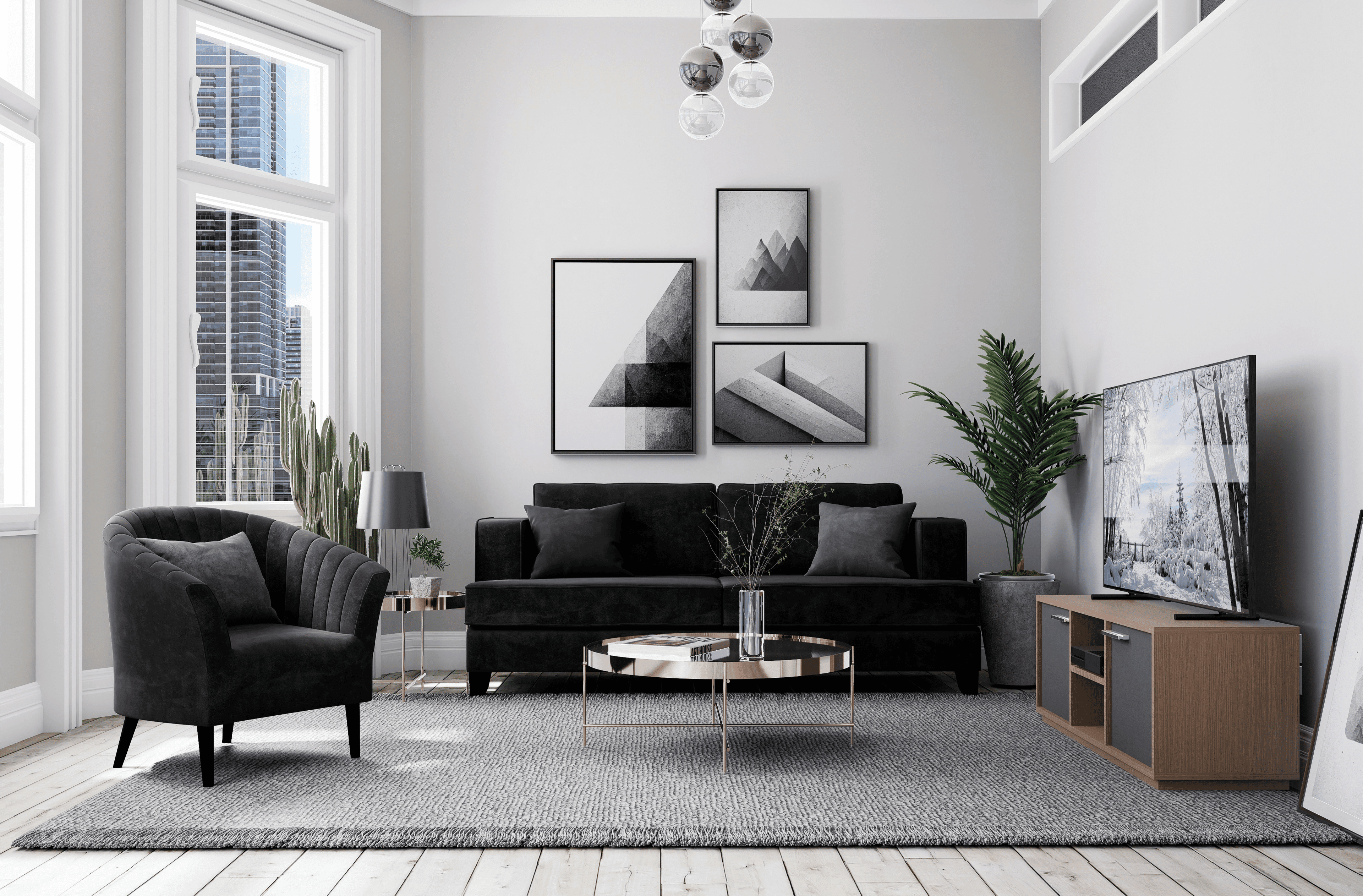 clean living room