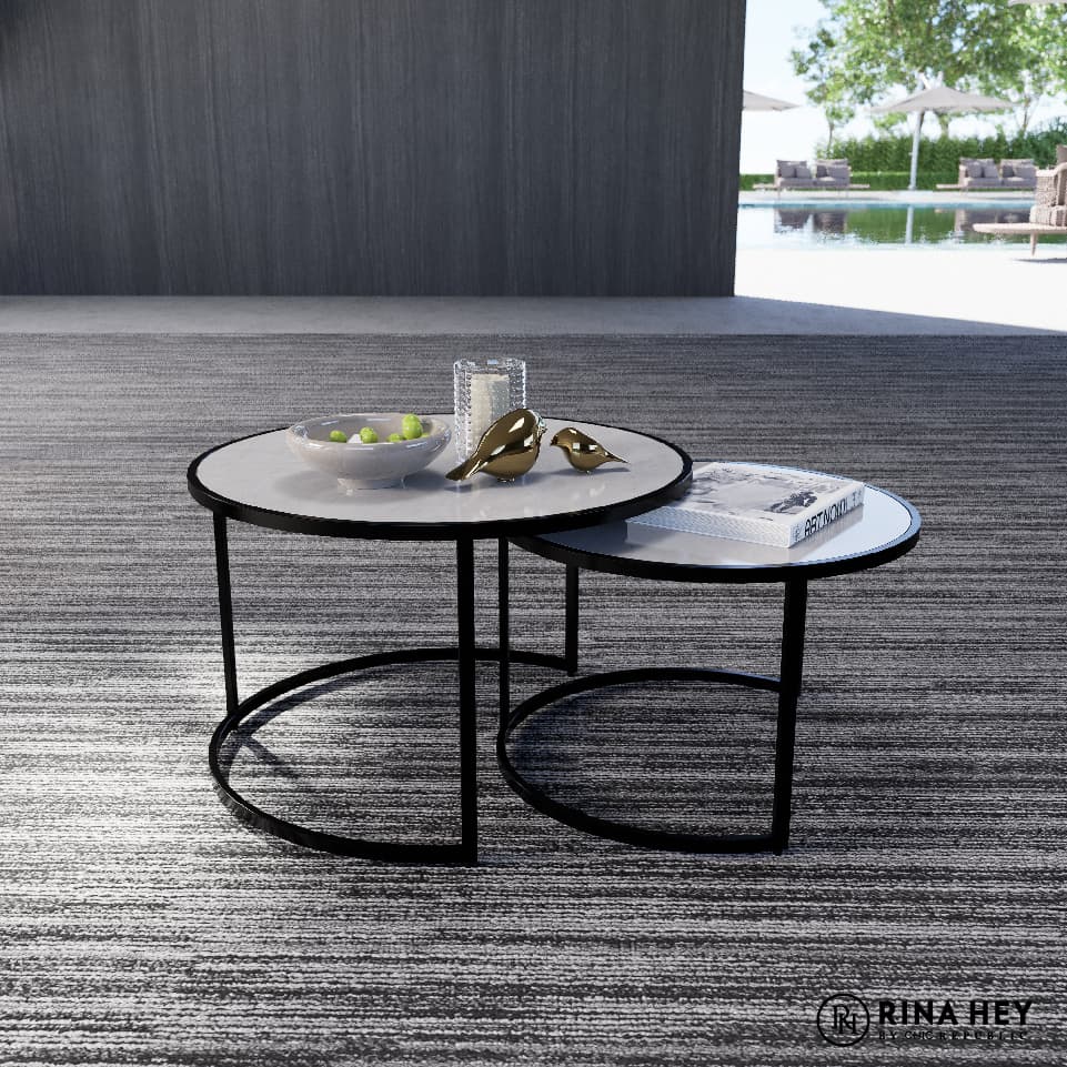 EVANS/2,Set of 2 Nesting Table-2