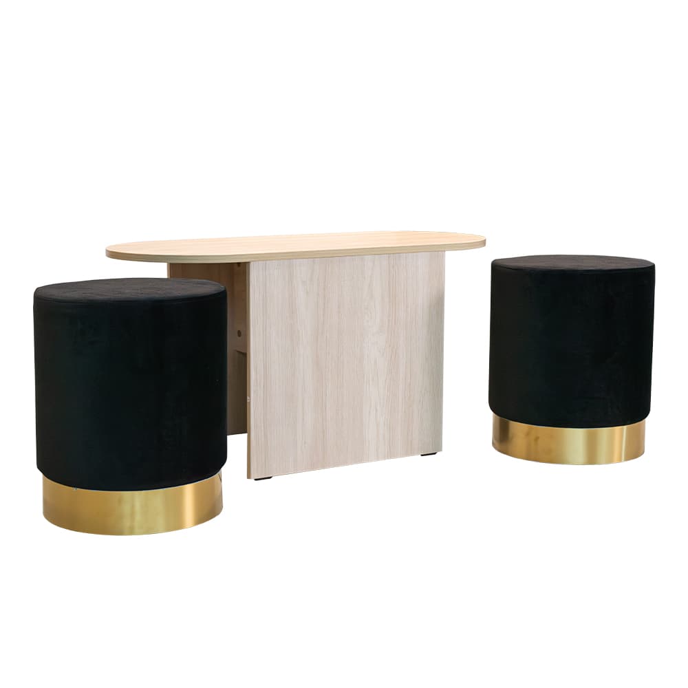 PICCO/90/ชุดโต๊ะกลาง 1ชิ้น พร้อมเก้าอี้สตูล 2ชิ้น-4