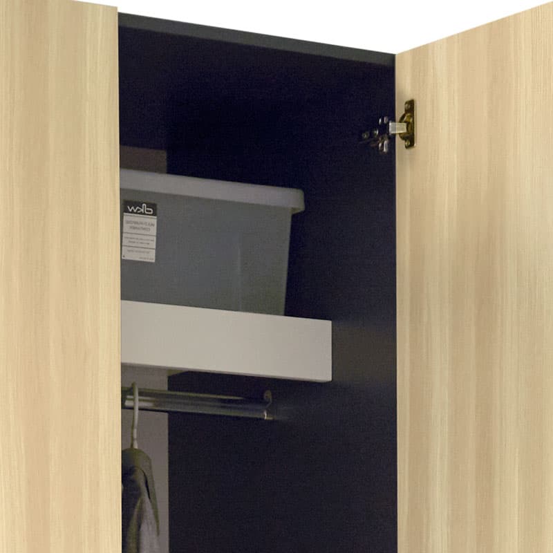 THE LINE/2,ตู้เสื้อผ้า 2 บานเปิด -4