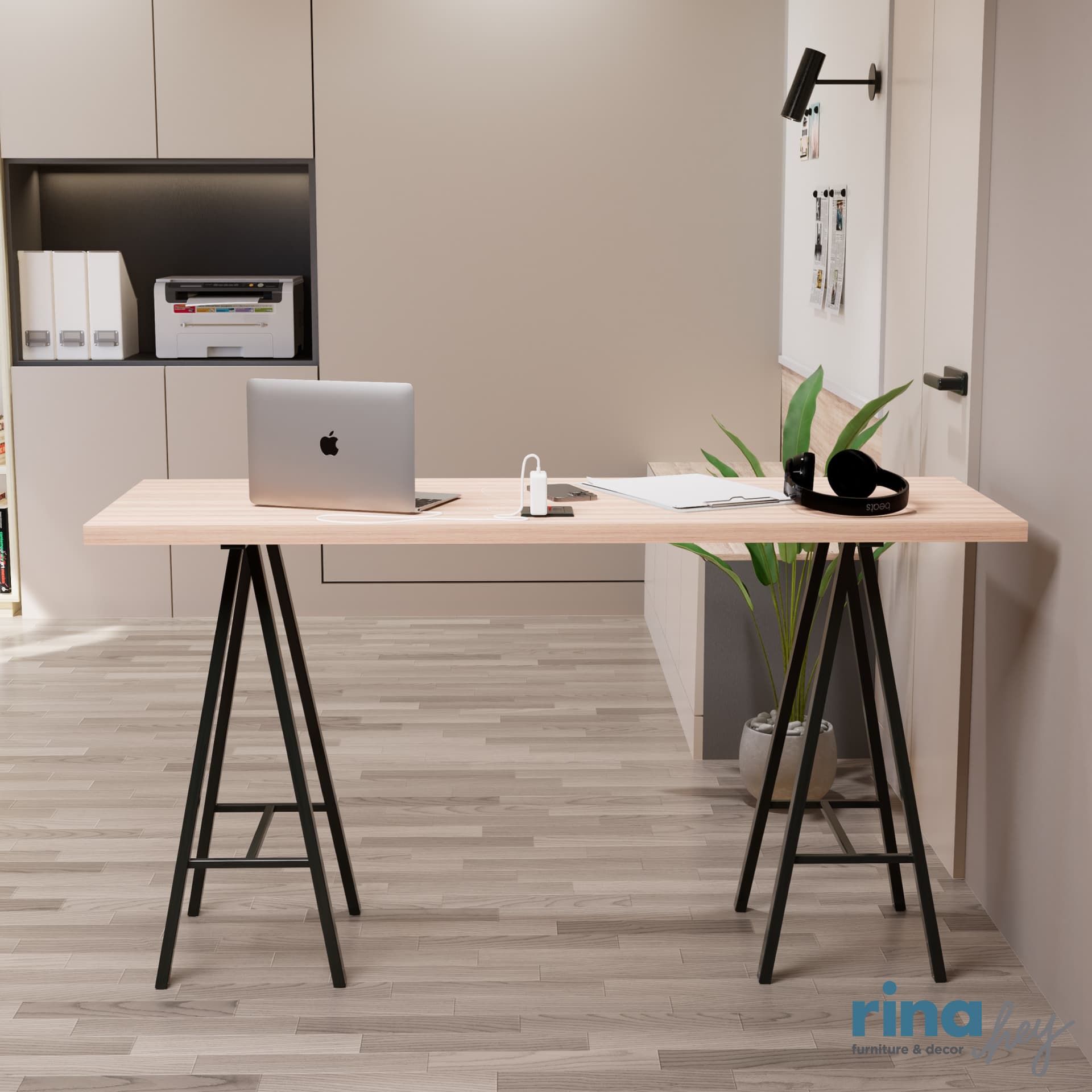 OWEN-A PLUS,Working Table with USB Charger+Socket-7