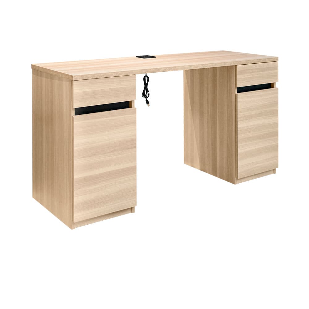 OWEN-C PLUS,โต๊ะทำงานพร้อมที่ชาร์จUSB+ปลั๊กไฟ