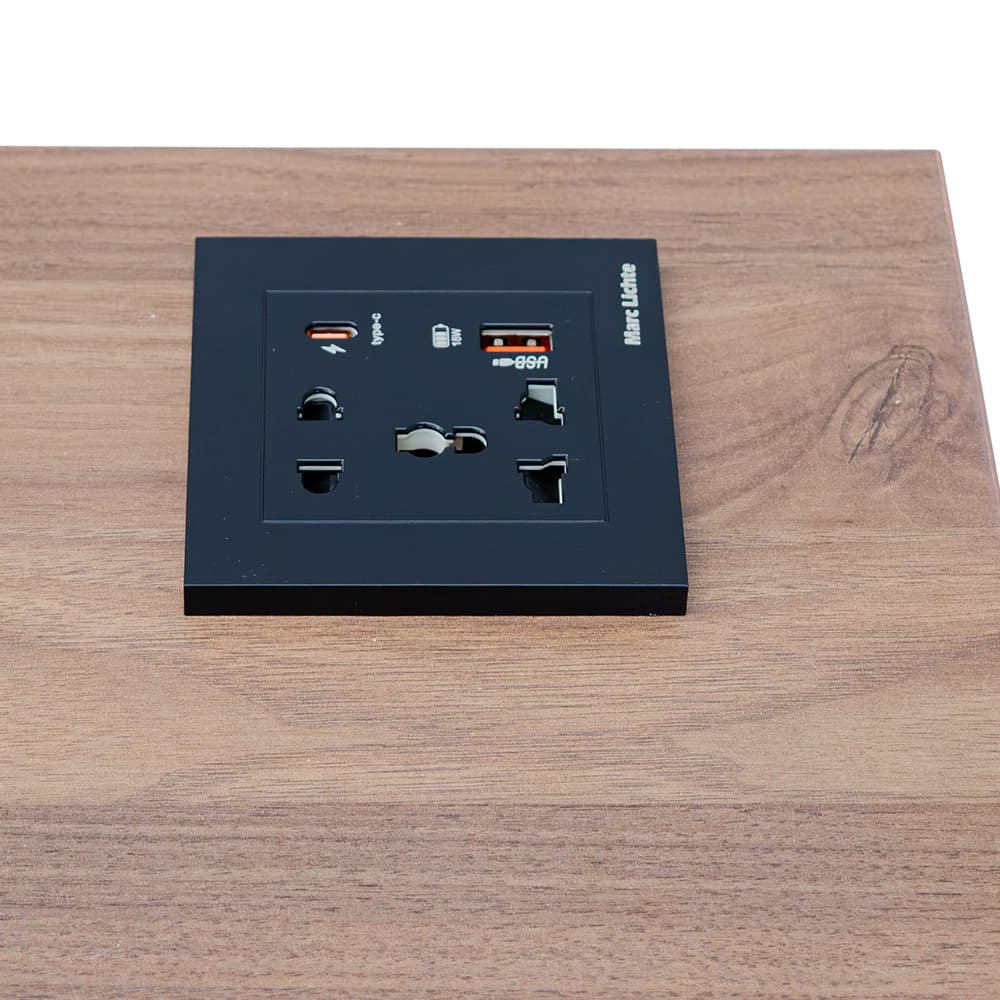 FENCY/120,โต๊ะทำงานพร้อมที่ชาร์จUSB+ปลั๊กไฟ-7