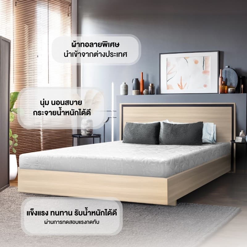 PROMO/180,ที่นอนสปริง 6ฟุต-5